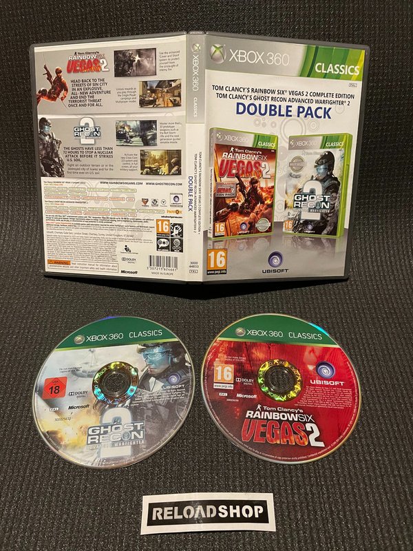 TOM CLANCY DOUBLE PACK Xbox 360 (käytetty)
