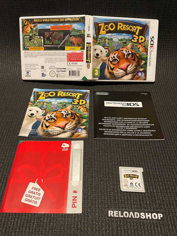 Zoo Resort 3D 3DS (käytetty) CiB
