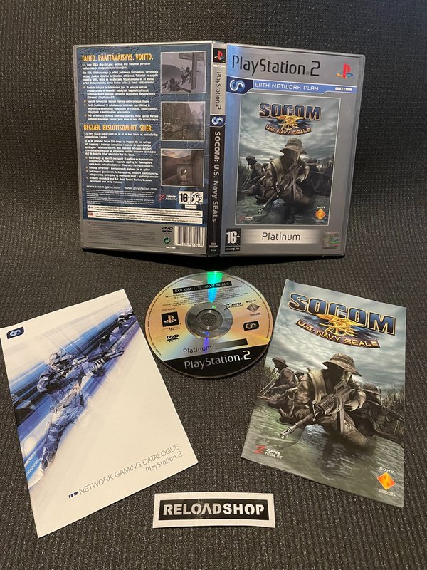 SOCOM US Navy SEALs Platinum PS2 (käytetty) CiB
