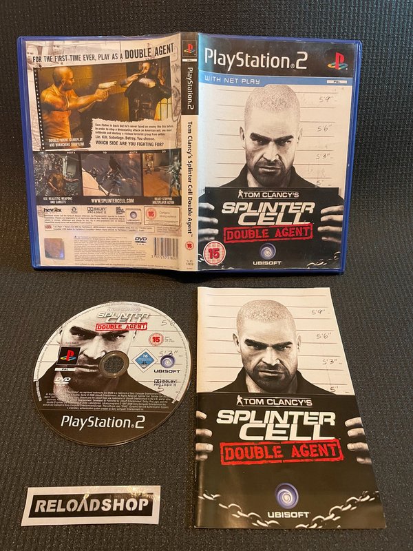 Tom Clancy's Splinter Cell Double Agent PS2 (käytetty) CiB