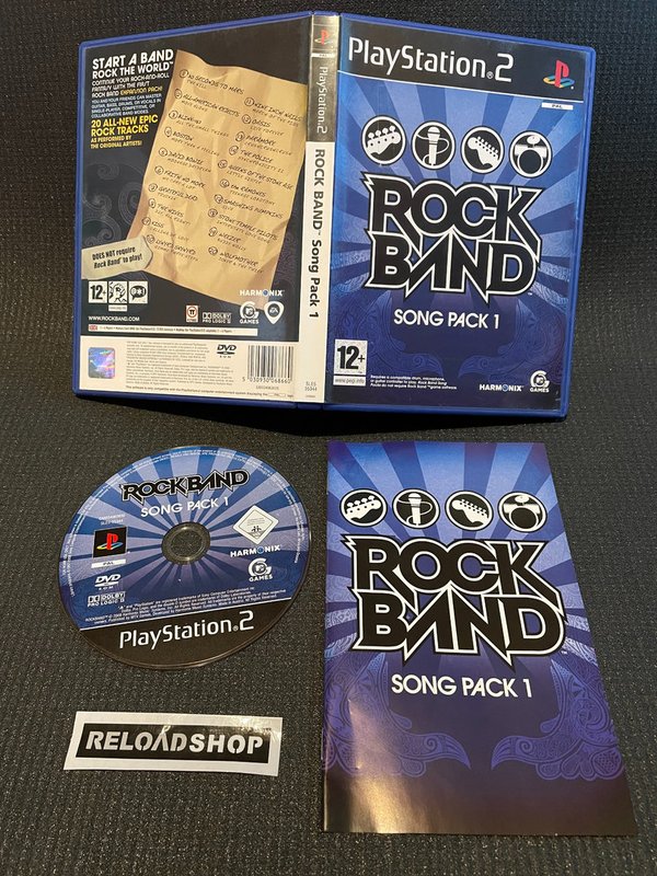 Rock Band Song Pack 1 PS2 (käytetty) CiB