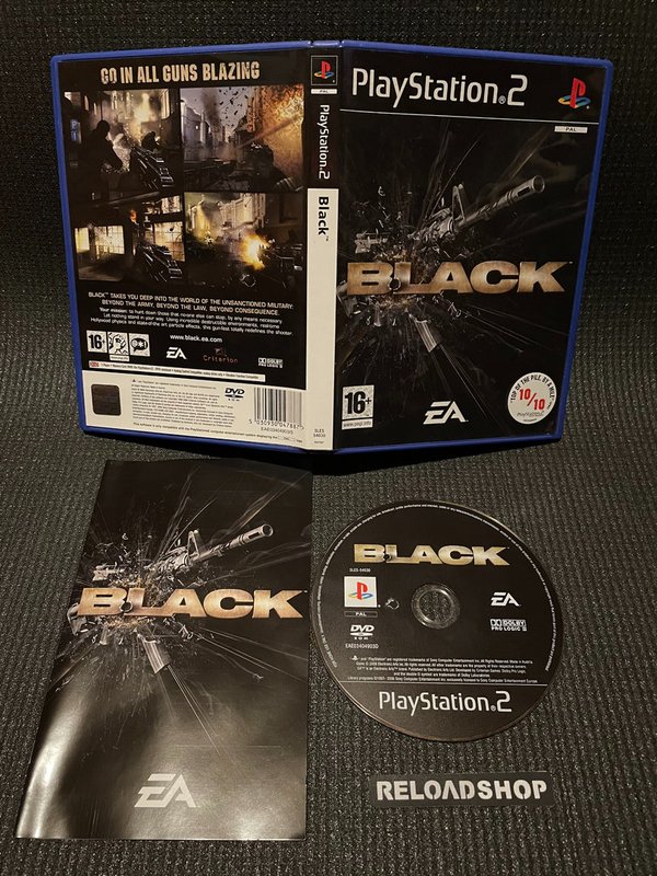 Black PS2 (käytetty) CiB
