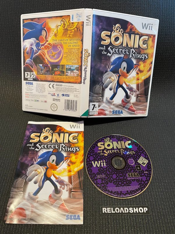 Sonic and the Secret Rings Wii (käytetty) CiB