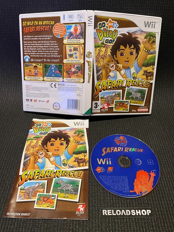 Go Diego,Go! Safari Rescue Wii (käytetty) CiB