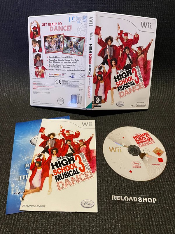 Disney High School Musical 3 - Senior Year DANCE! Wii (käytetty) CiB