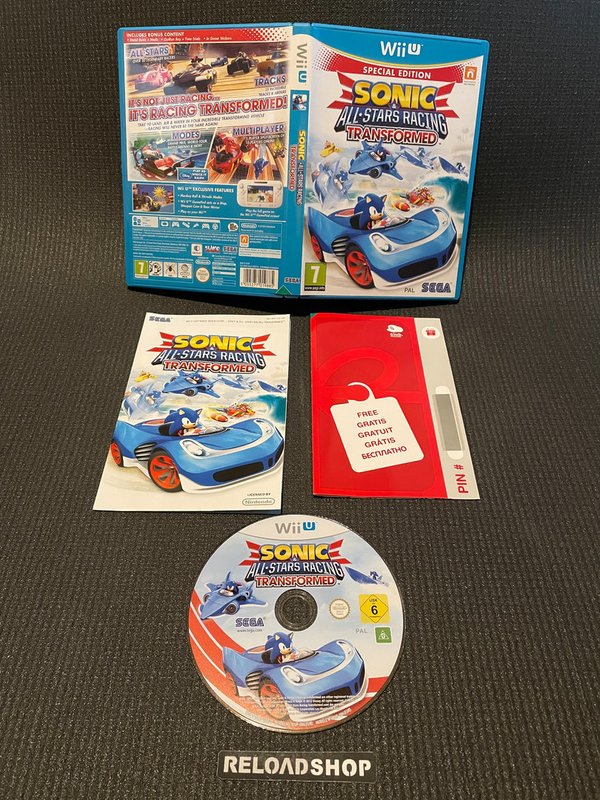 Sonic All Stars Racing Transformed - Special Edition Wii U (käytetty) CiB