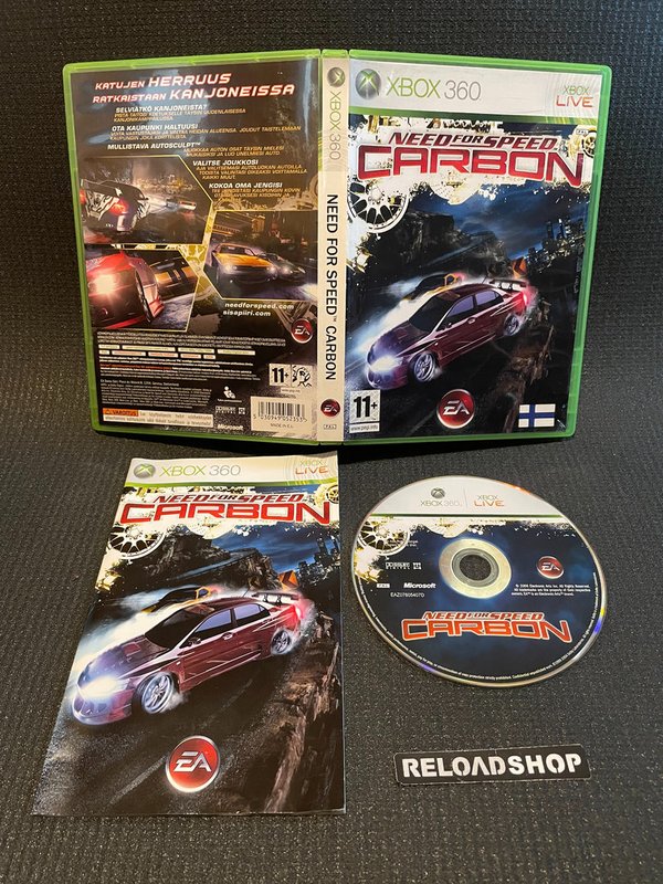 Need for Speed Carbon - Fin Xbox 360 (käytetty) CiB