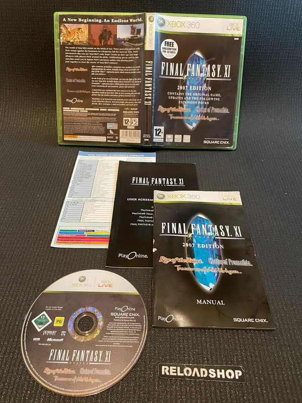 Final Fantasy XI 2007 Edition Xbox 360 (käytetty) CiB