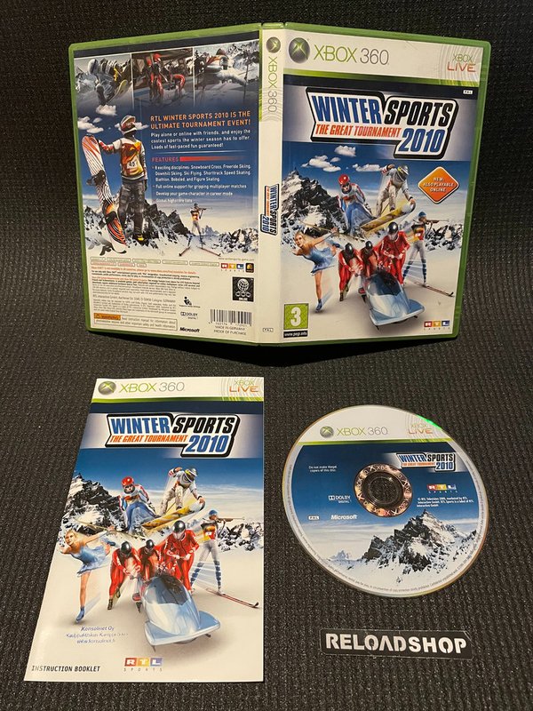 2010 Winter Sports The Great Tournament Xbox 360 (käytetty) CiB