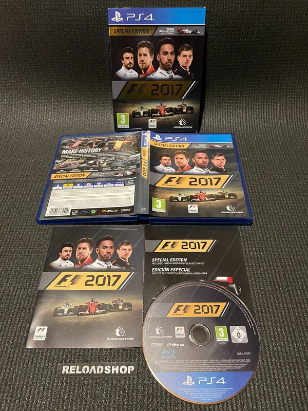 F1 2017 Special Edition + Sleeve PS4 (käytetty)