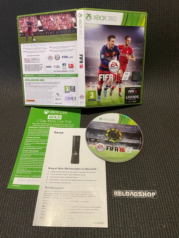 FIFA 16 - Nordic Xbox 360 (käytetty) CiB