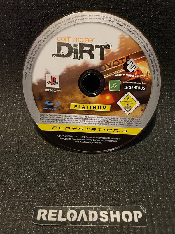 Colin McRae Dirt -Platinum PS3 (käytetty)