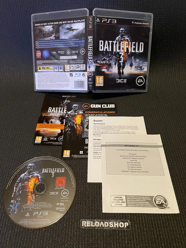 Battlefield 3 - Nordic PS3 (käytetty) CiB