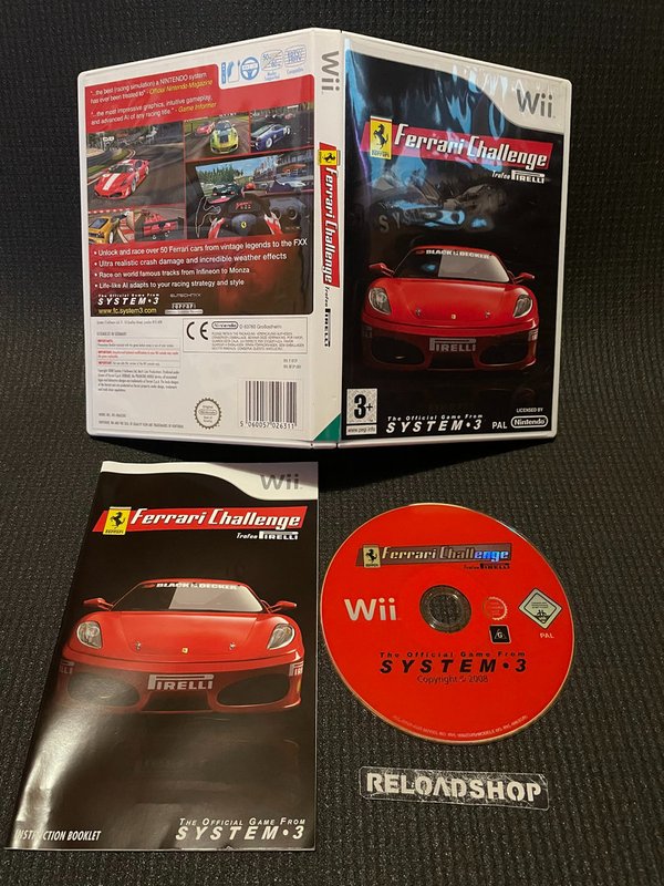 Ferrari Challenge - Trofeo Pirelli Wii (käytetty) CiB