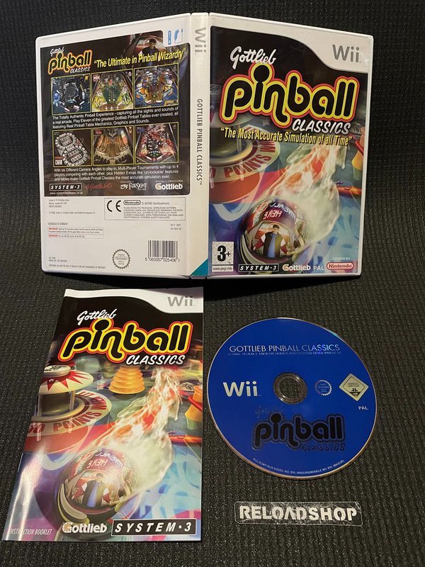 Gottlieb Pinball Classics Wii (käytetty) CiB