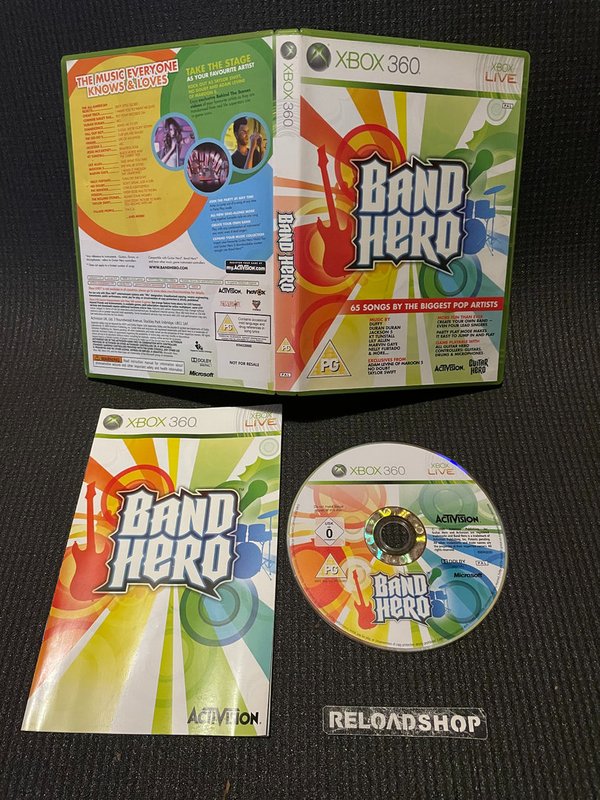 Band Hero Xbox 360 (käytetty) CiB