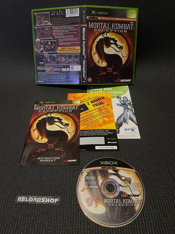 Mortal Kombat Deception Xbox (käytetty) CiB