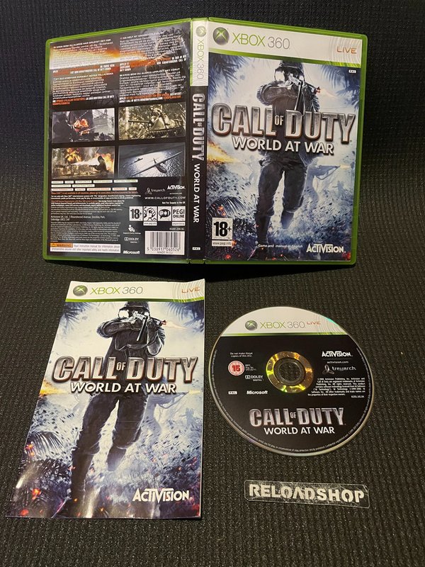 Call of Duty World at War - Nordic Xbox 360 (käytetty) CiB