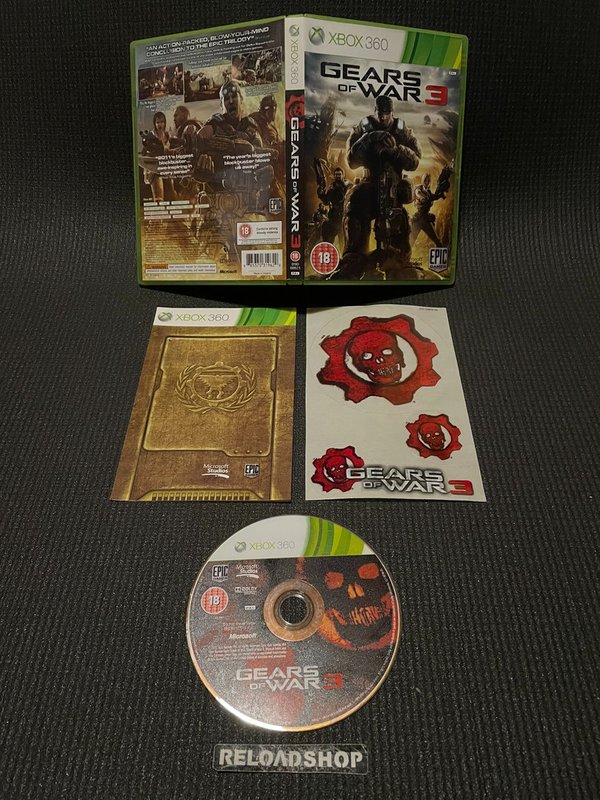 Gears of War 3 Xbox 360 (käytetty) CiB
