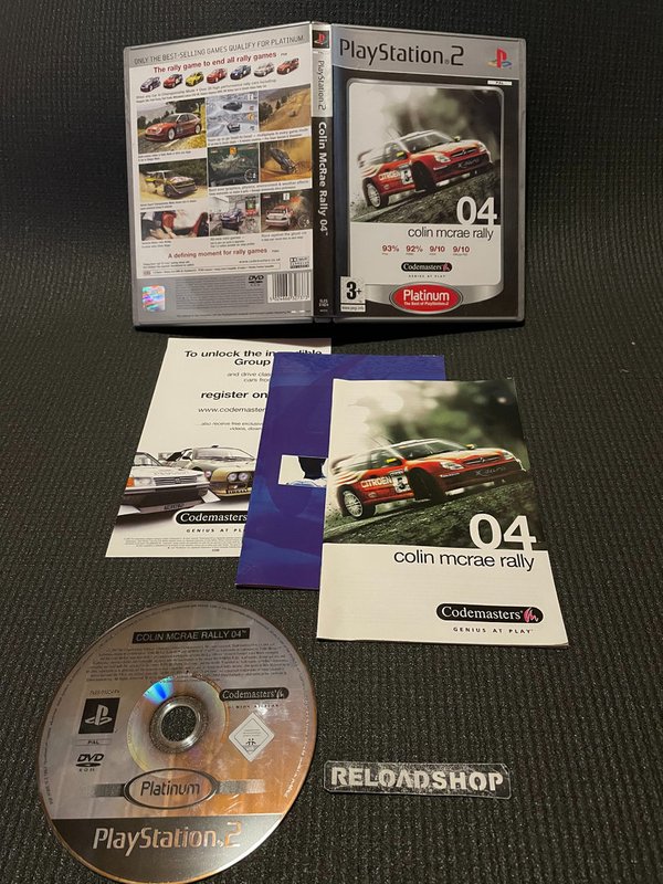 Colin McRae Rally 04 Platinum PS2 (käytetty) CiB