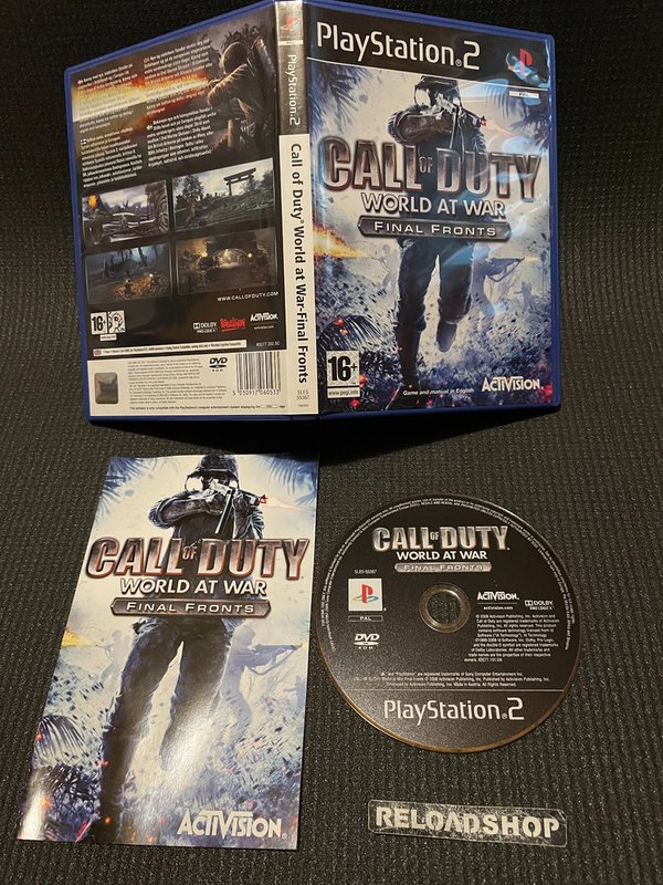 Call of Duty World at War Final Fronts - Nordic PS2 (käytetty) CiB