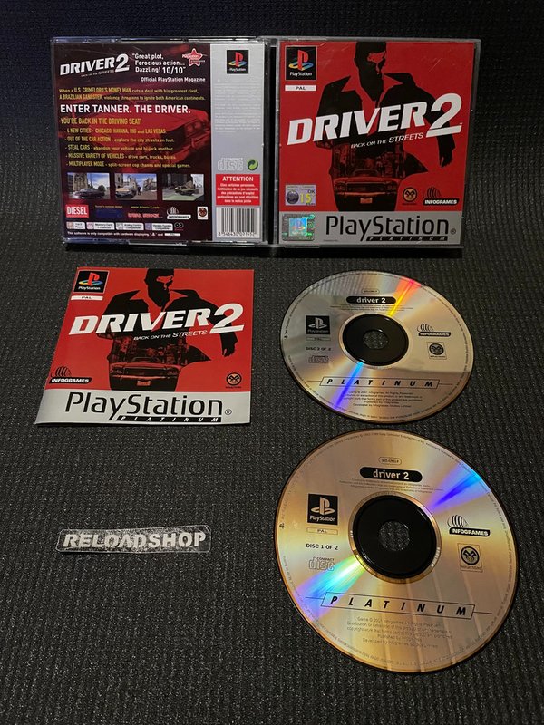 Driver 2 Platinum PS1 (käytetty) CiB
