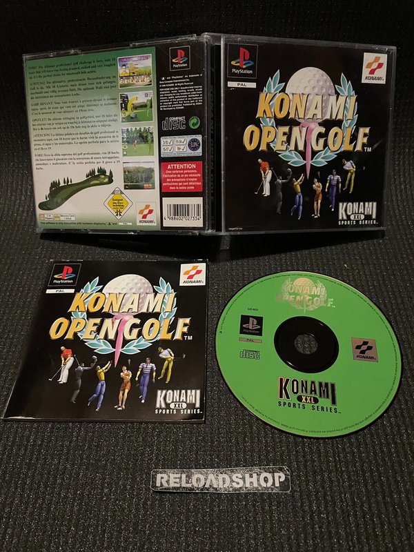 Konami Open Golf PS1 (käytetty) CiB