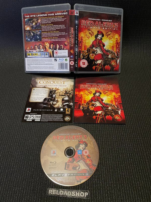 Command & Conquer Red Alert 3 Ultimate Edition PS3 (käytetty) CiB