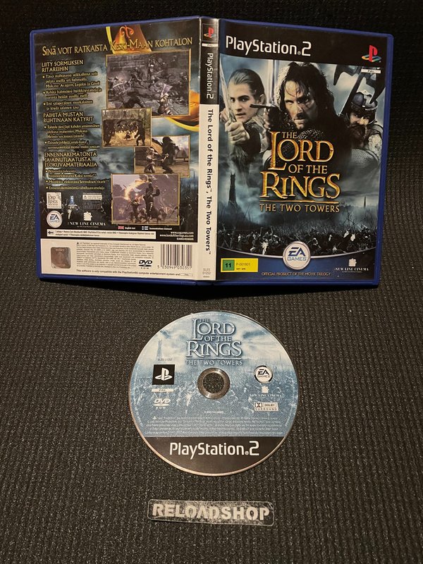 The Lord of the Rings The Two Towers - FIN PS2 (käytetty)