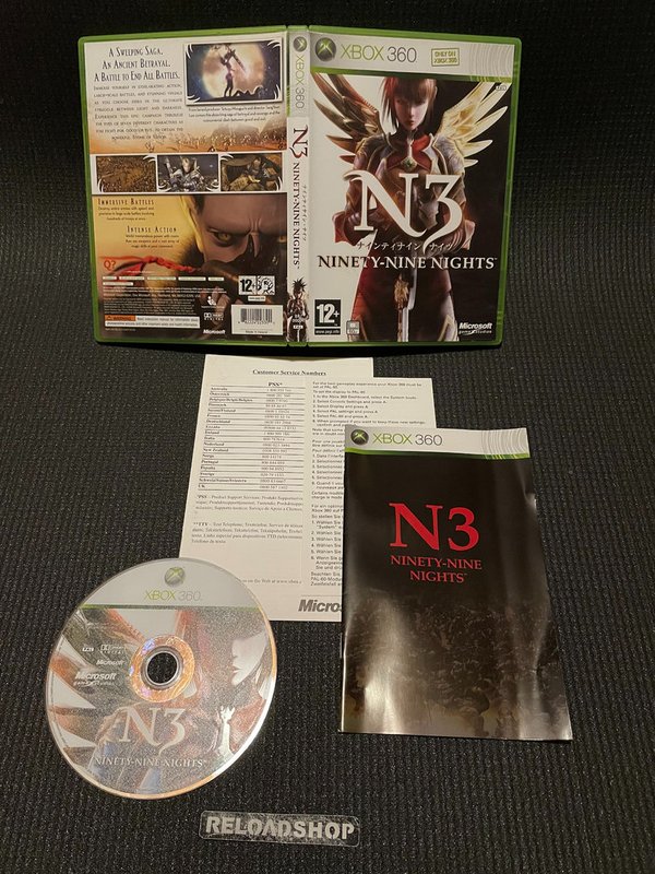 N3 Ninety Nine Nights Xbox 360 (käytetty) CiB