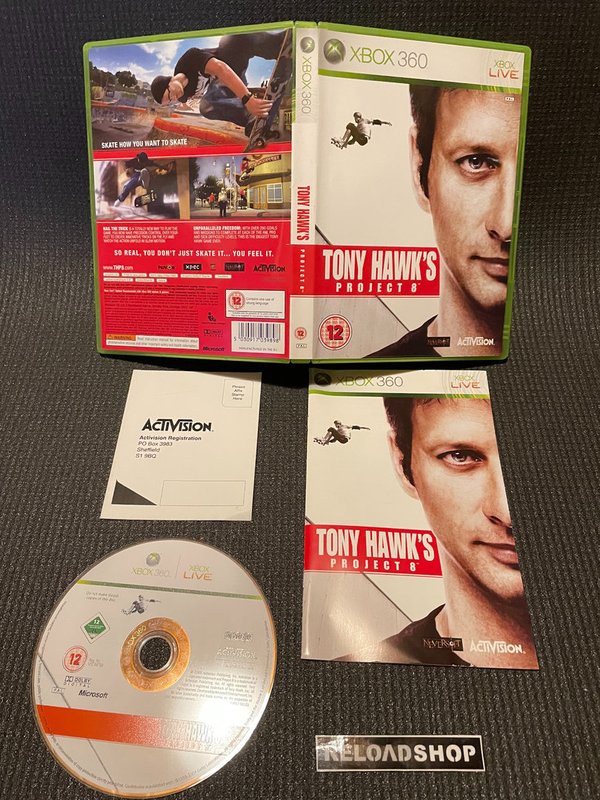 Tony Hawk's Project 8 Xbox 360 (käytetty) CiB