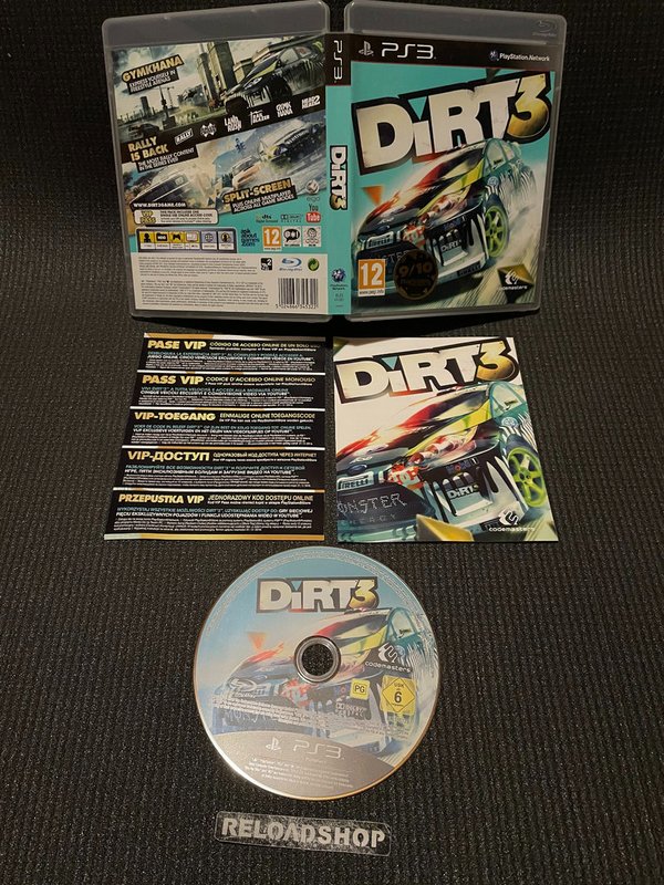 DIRT 3 PS3 (käytetty) CiB