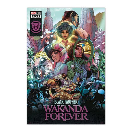 MARVEL BLACK PANTHER - Wakanda Forever Comic MAXI JULISTE (61×91.5cm)