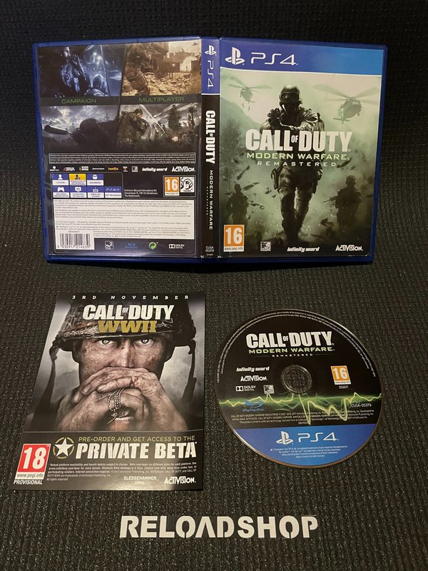 Call of Duty Modern Warfare - Remastered PS4 (käytetty) - CIB