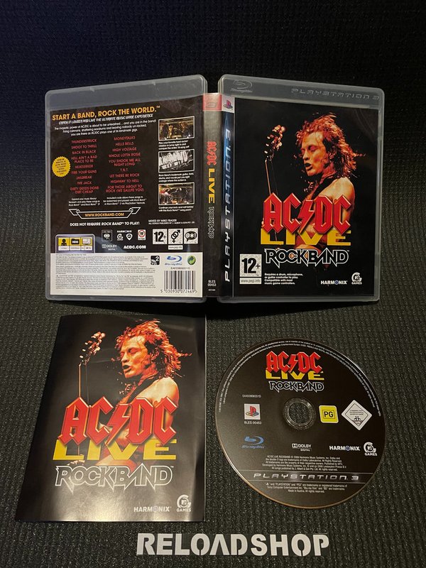 AC/DC Live Rockband PS3 (käytetty) CiB