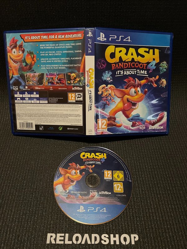 Crash Bandicoot 4 It's About Time PS4 (käytetty)