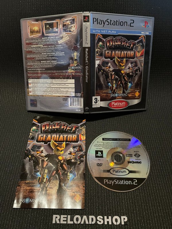Ratchet Gladiator Platinum - Nordic PS2 (käytetty) CiB