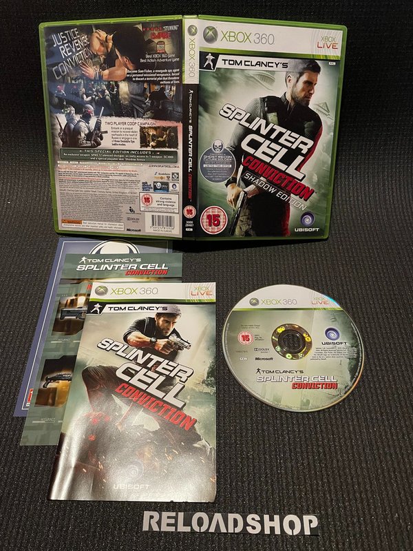 Tom Clancy's Splinter Cell Conviction -Shadow Edition Xbox 360 (käytetty) CiB