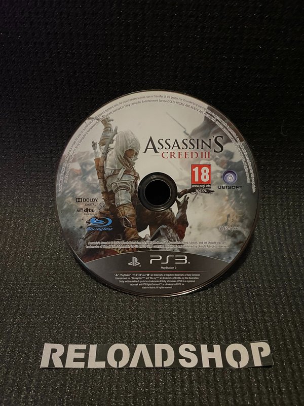Assassin's Creed III - Disc PS3 (käytetty)