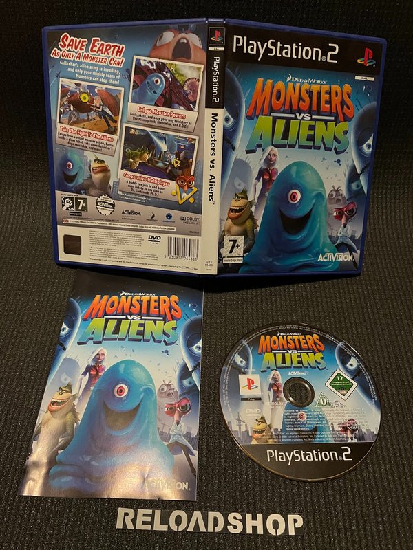 Monsters vs. Aliens PS2 (käytetty) CiB