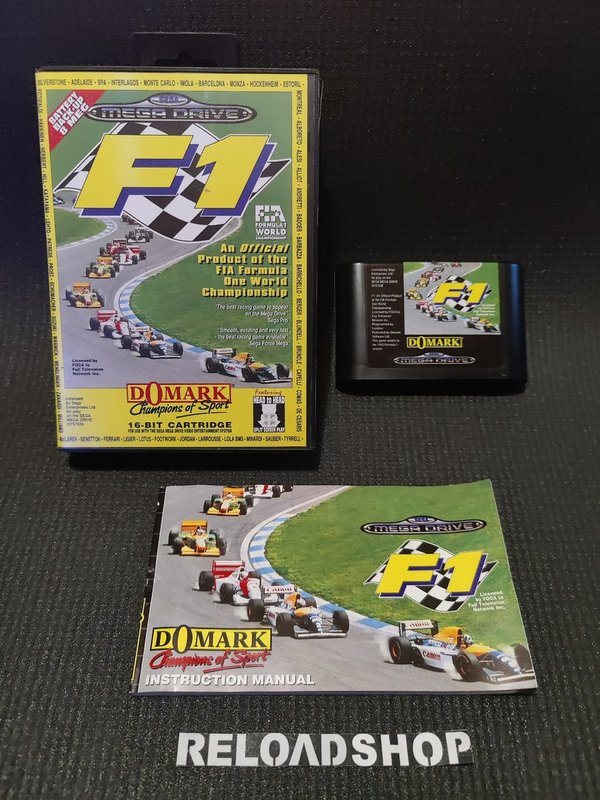 F1 / Formula One SEGA Mega Drive (käytetty) CiB