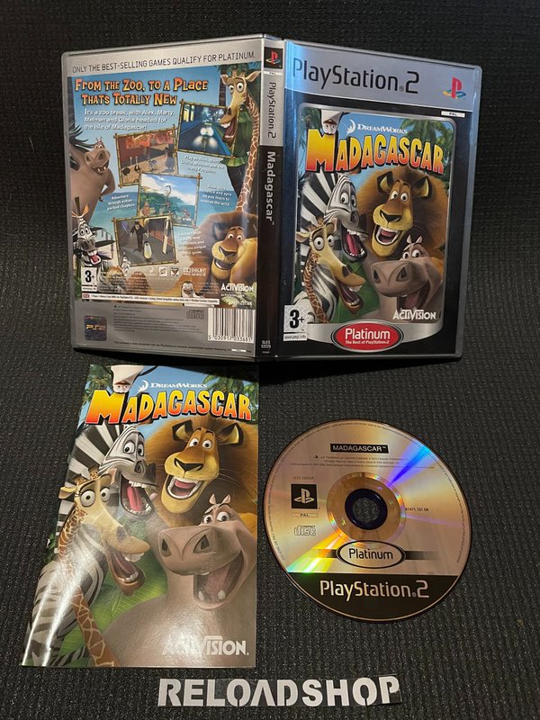 Madagascar Platinum PS2 (käytetty) CiB